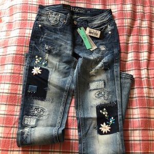 NWT Grace in LA size 14 kids flower jeans